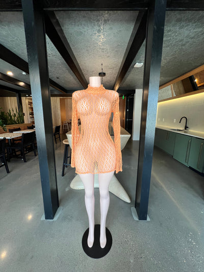 Heatwave Sheer Cover Up - Orange