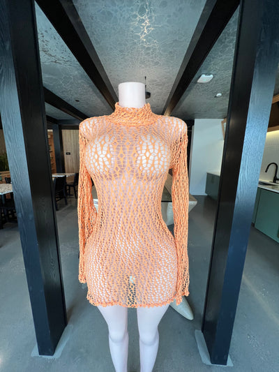 Heatwave Sheer Cover Up - Orange